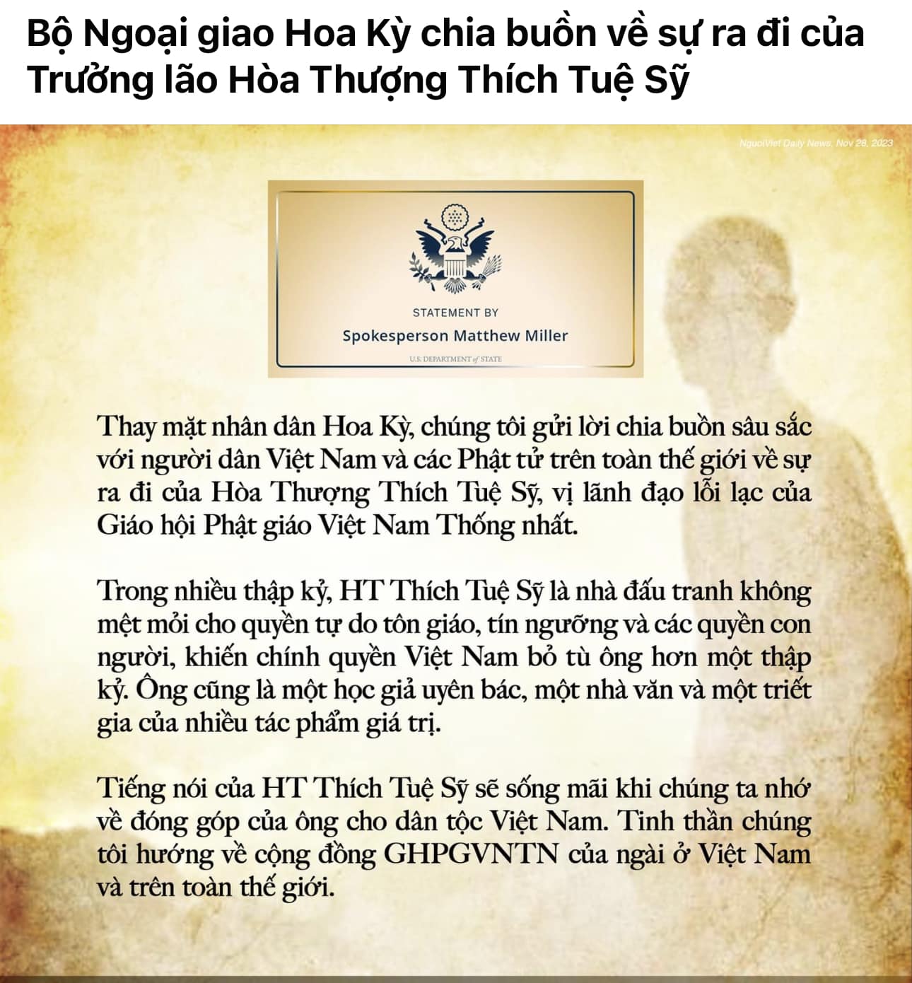 Tuệ Sỹ Thượng Nhân Sử Thi