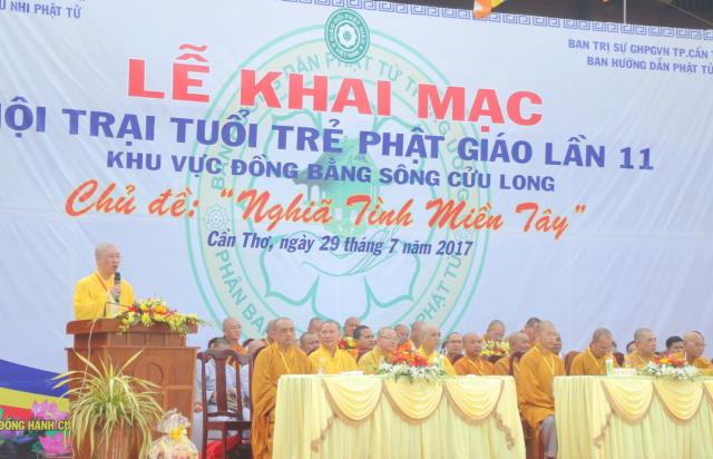Cần Thơ: Trọng thể khai mạc Hội trại tuổi trẻ Phật giáo 11