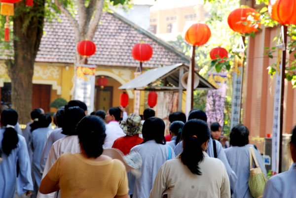 Chùa Hoằng Pháp trong ba ngày Xuân