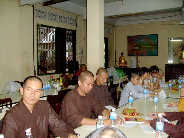 Buổi họp dự thảo Hội thanh niên Phật giáo tại chùa Giác Ngộ