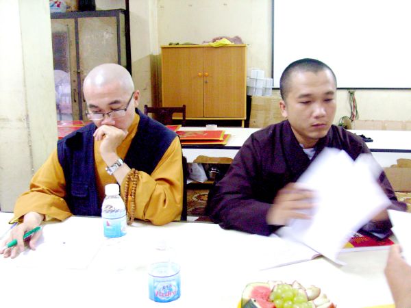 Buổi họp dự thảo Hội thanh niên Phật giáo tại chùa Giác Ngộ