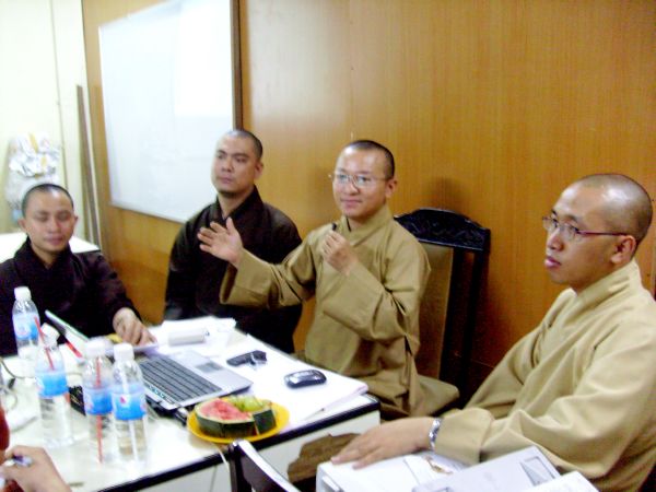 Buổi họp dự thảo Hội thanh niên Phật giáo tại chùa Giác Ngộ