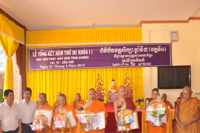 Học viện PG Nam tông Khmer tổng kết năm học