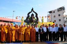 TP.HCM: Trang nghiêm cử hành lễ an vị tôn tượng Bồ tát Thích Quảng Đức