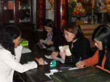 Đăng ký dâng sao, giải hạn ở chùa Phúc Khánh, Hà Nội.