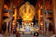 Tượng Phật Quan Thế Âm thiên thủ thiên nhãn bằng đồng tại Bái Đính