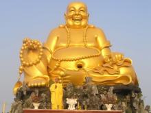 Tượng Di Lặc chùa Vạn Phước (Bình Đại-Bến Tre). 