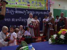 Thiền phái Tào Khê vừa hoàn thành Trường mẫu giáo tại Lào