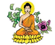 Tiền, Ðức Phật và hoa Oải Hương
