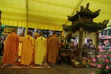 Tang lễ HT. Thích Minh Châu: Lễ Sái tịnh Bảo tháp