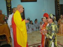 Tổ đình Nghĩa Phương tổ chức lễ hằng thuận cho Phật tử Trần Nguyễn Như Quỳnh và Lê Gia Trí