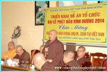 Binh Dương: Triển khai đề án tổ chức Đại lễ Phật Đản PL 2558