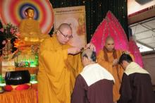 Thanh Hóa: Lễ thế phát xuất gia cho 2 thanh niên Phật tử tại Chùa Ông Sư