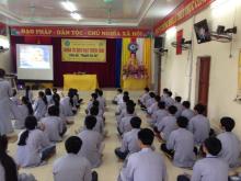 Thái Bình: Hơn 100 bạn trẻ về chùa Ứng Linh dự ngày tu an lạc