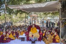 Ấn Độ: Chùm ảnh đức Đạt Lai Lạt Ma viếng thăm Di tích Sankisa, bang Uttar Pradesh