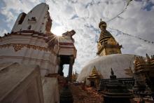 Nepal: đang khắc phục Chùa Tháp Swayambhunath sau trận động đất