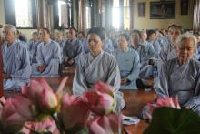 Thái Bình:  Khóa tu niệm Phật một ngày tại chùa Từ Xuyên