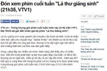 Lời góp ý với đài truyền hình Việt Nam VTV1