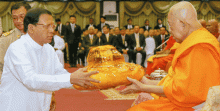 Tổng thống Sri Lanka khai trương triển lãm các di tích linh thiêng ở Thái Lan