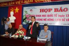 Họp báo hội thảo quốc tế  Phật giáo sông MeKong: Lịch sử và phát triển