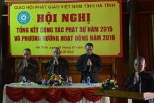 Hà Tĩnh: Hội nghị tổng kết công tác Phật sự năm 2015
