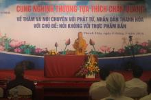 Thanh Hóa: TT. Thích Chân Quang thuyết giảng chủ đề "Đạo đức trong ăn uống"