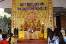 Hà Nội: 200 em học sinh tham dự khoá tu “ Theo dấu chân Phật”