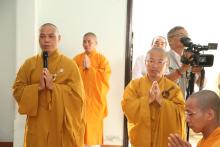 Cung nghinh Giác linh cố HT. Thích Chơn Thiện thăm 2 cơ sở Học viện và Văn phòng BTS tỉnh