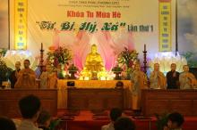 Ngày thứ hai khoá tu mùa hè “Từ, Bi, Hỷ, Xả” tại chùa Tăng Phúc