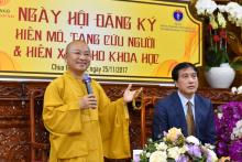 527 người đăng kí hiến mô tạng cứu người & hiến xác cho khoa học tại chùa Giác Ngộ