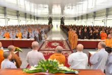 Phái đoàn Phật giáo Hàn Quốc thăm Học viện PGVN tại TP. HCM cơ sở Lê Minh Xuân