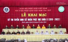 Học viện Phật giáo VN tại Huế tuyển sinh khóa X
