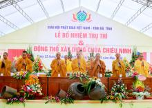 Hà Tĩnh: Lễ Bổ nhiệm trụ trì và động thổ xây dựng giảng đường chùa Chiêu Ninh