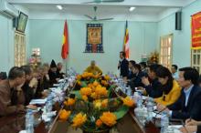 Giáo hội Phật giáo Việt Nam làm việc với Ban Trị sự GHPGVN tỉnh Quảng Ninh