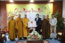 HT. Thích Thanh Nhiễu chúc Tết - tặng quà từ thiện Xuân Kỷ Hợi 2019 tại Lai Châu